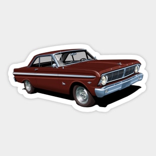 1965 Ford Falcon Futura in vintage burgundy Sticker